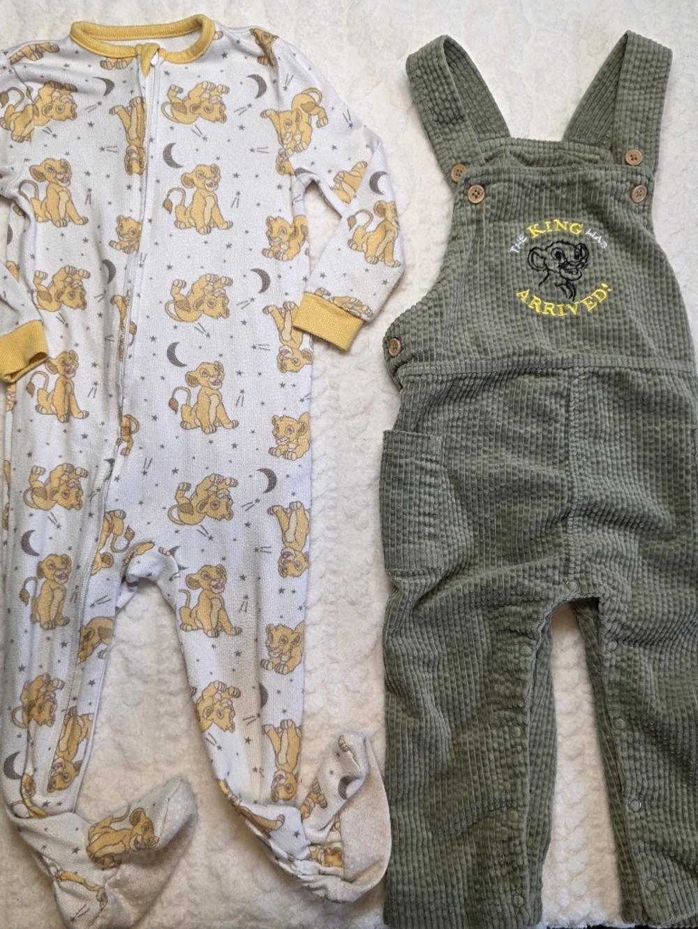 Disney Baby Lion King Bundle 18M Romper Pajamas Simba